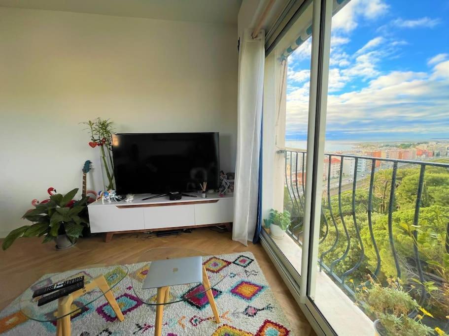 Les Grands Cedres Appartement 2 Pieces Vue Mer Niza Exterior foto