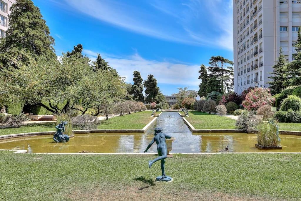 Les Grands Cedres Appartement 2 Pieces Vue Mer Niza Exterior foto