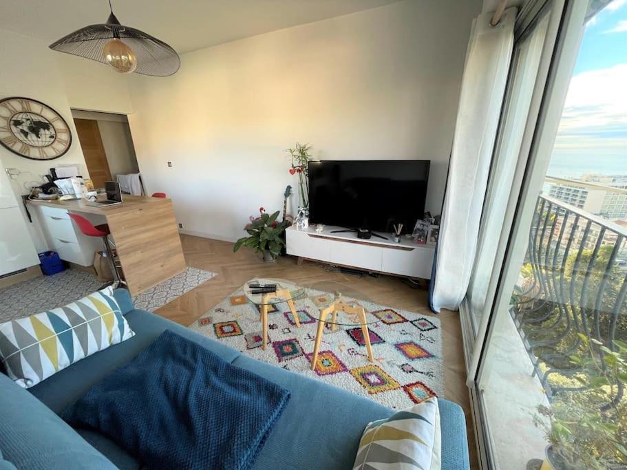 Les Grands Cedres Appartement 2 Pieces Vue Mer Niza Exterior foto